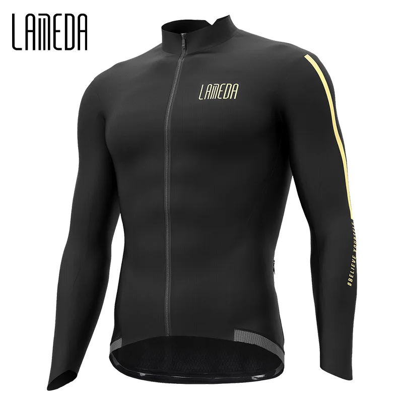 AliExpress LAMEDA Winter Cycling Jackets Man Windproof Fleece Warm Men's MTB Bike Jacket Cycling Clothing Bicycle Jersey Coat with Pockets