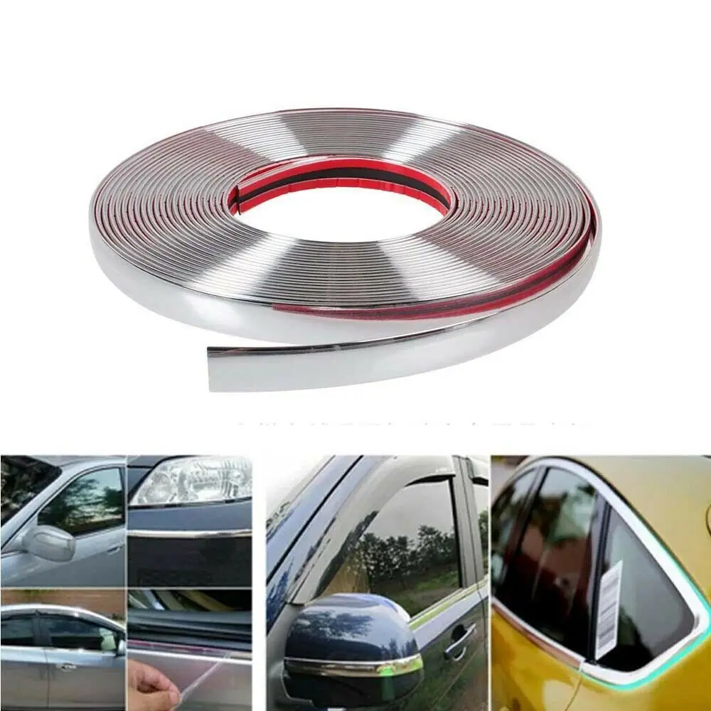 14M Flexible Car Bumper Trim Strip for Edge Protection on Body Panels Compatible with Most Passenger and Utility Vehicles