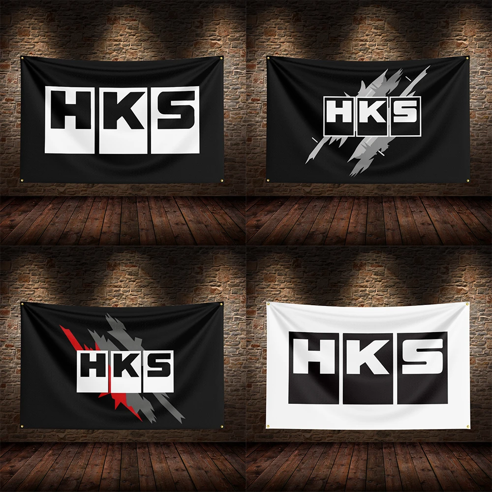 

3x5 Ft H-HKSs'pexis'pexis Racing Flag Polyester Printed Cars Flags for Room Garage Decor