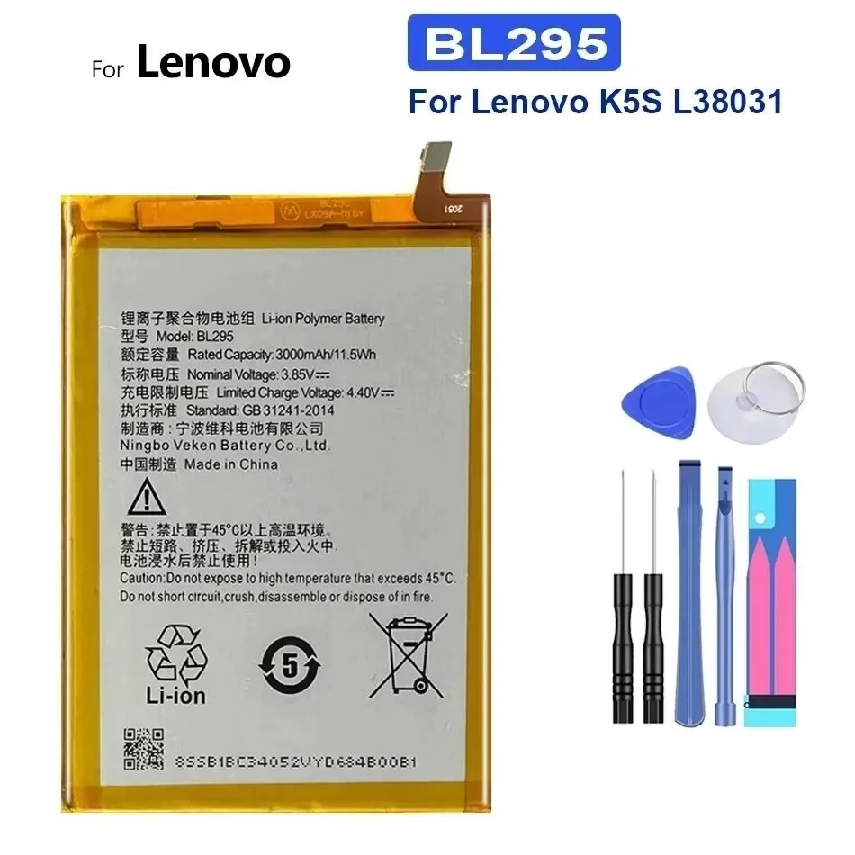 

BL295 BL 295 Battery 3000Mah For LENOVO K5S L38031 Mobile Phone Bateria