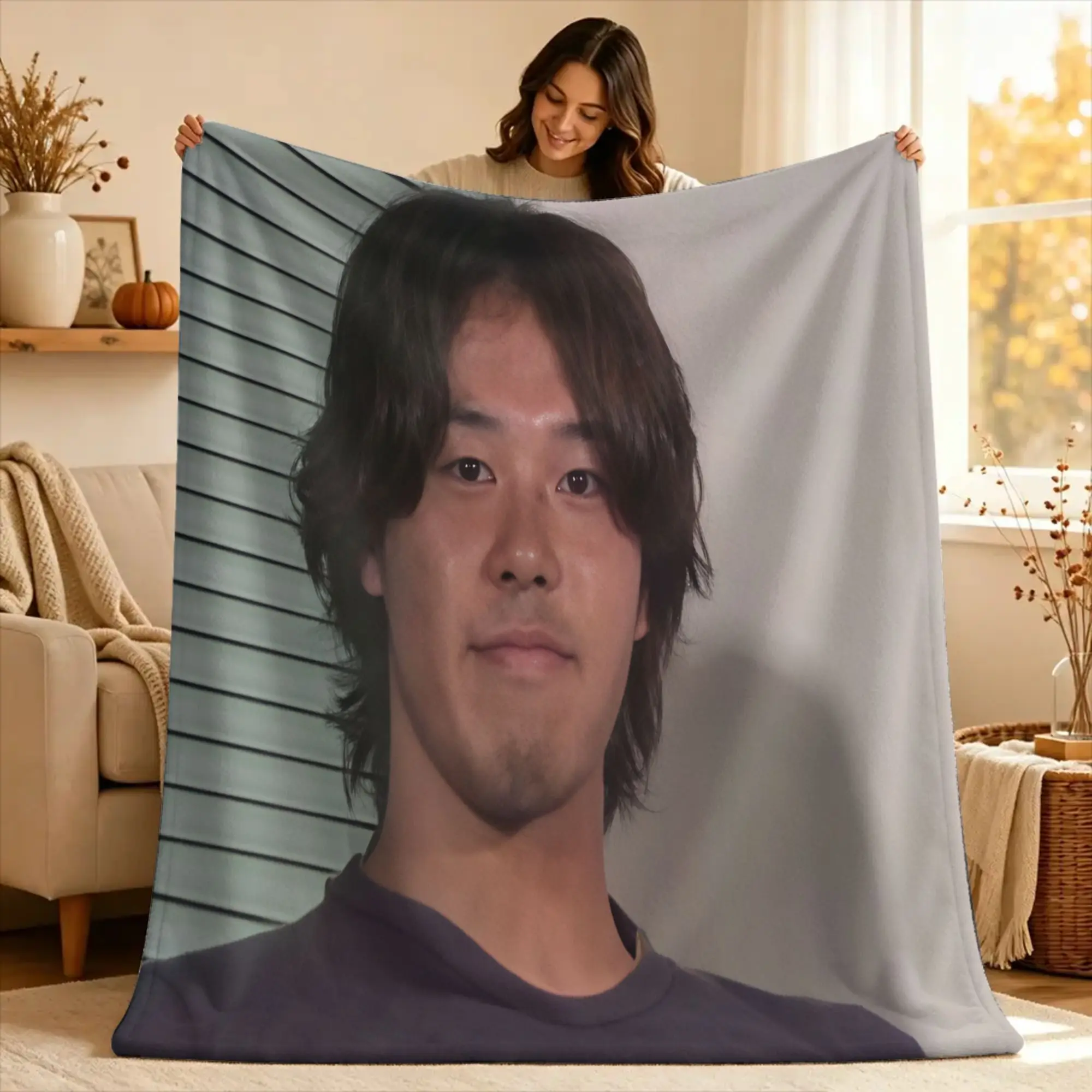 Super Warm Blanket Travel Yajuu Senpai Tadokoro Koji  Throw Blanket  Flannel Bedspread For Couch Bed Funny Sofa Bed Cover