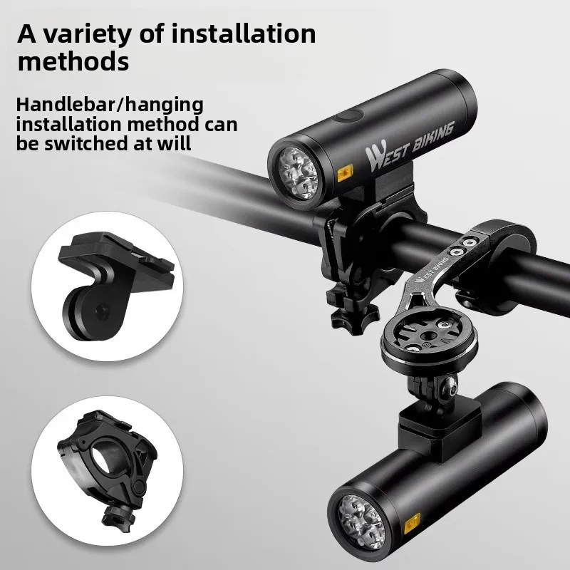 West Rider High Lumen Aluminum Bike Headlight Quick Release for Night Riding