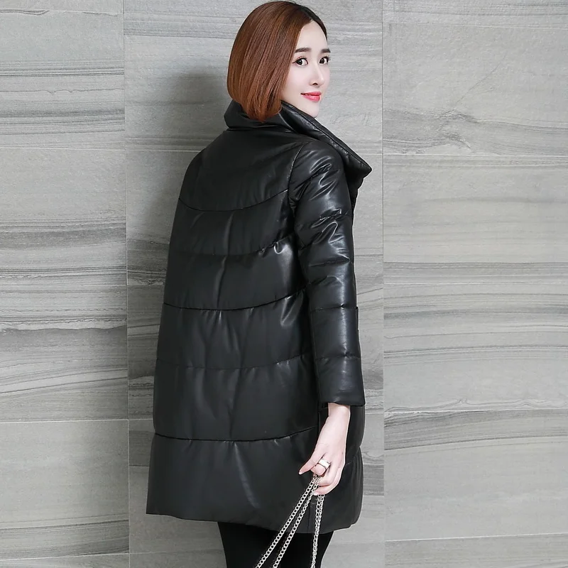 

Leather Witner Genuine Jacket Women Clothes Sheepskin Leather Coat Female Duck Down Jackets for Women Veste Cuir Femme 17122