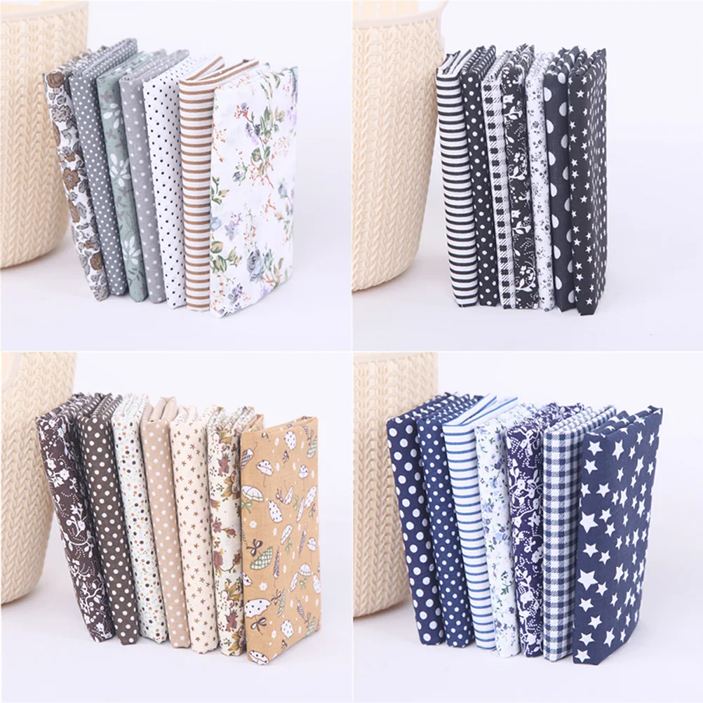 28pcs Fat Quarters Patchwork Cloth Fabric Bundles Floral Quilting Cotton Cloth for Quilting Sewing Crafting DIY Crafts