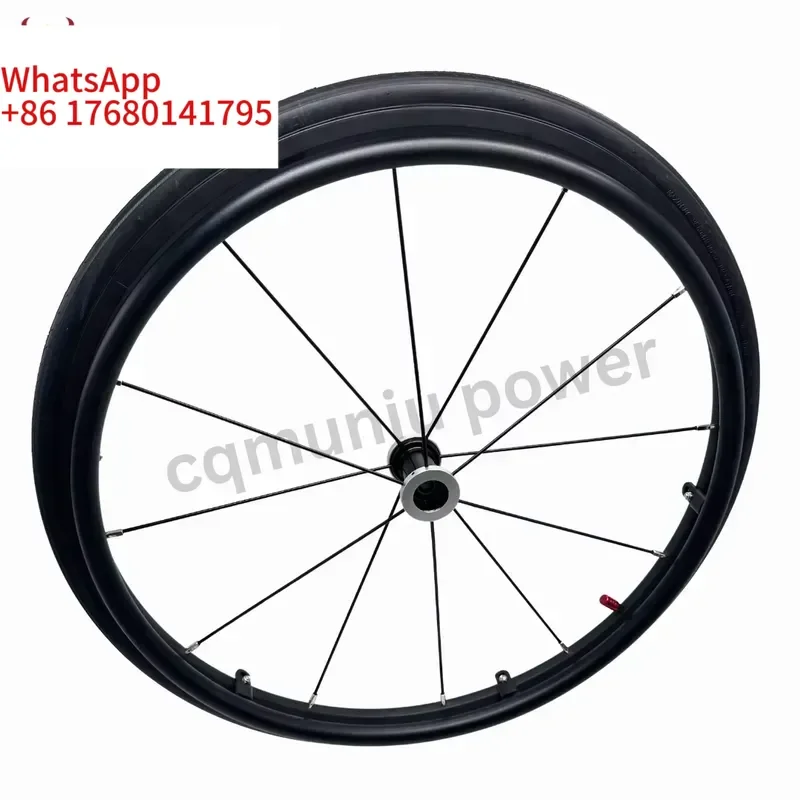 A Pair Sports Manual Wheelchair Rear Wheel 24-inch Aluminum Alloy Tires With Iron Spokes Model MN20-R13 Ce Certified