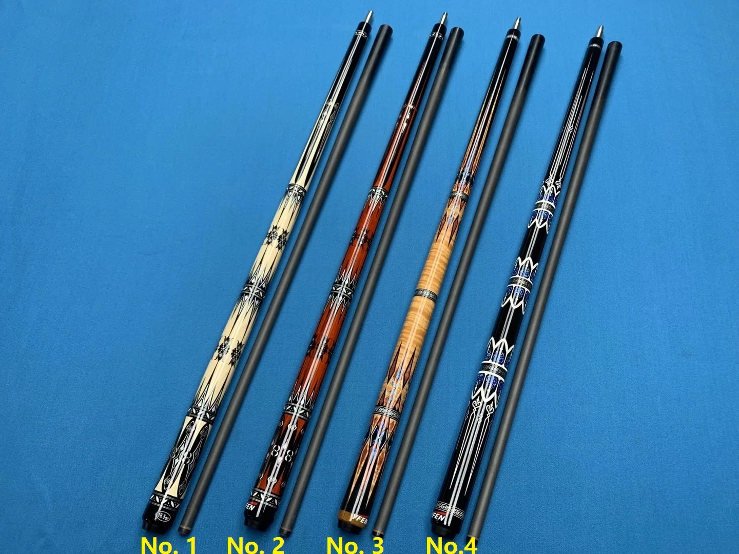 New Design Superior Quality High Technic Fiber Carbon Graphite Shaft Billiard Pool Cue Stick with Mini Extension Butt