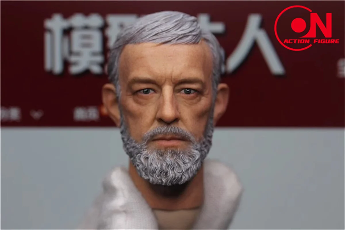 1/6 Scale Alec Guinness Head Sculpt PVC Head Carving Model For 12