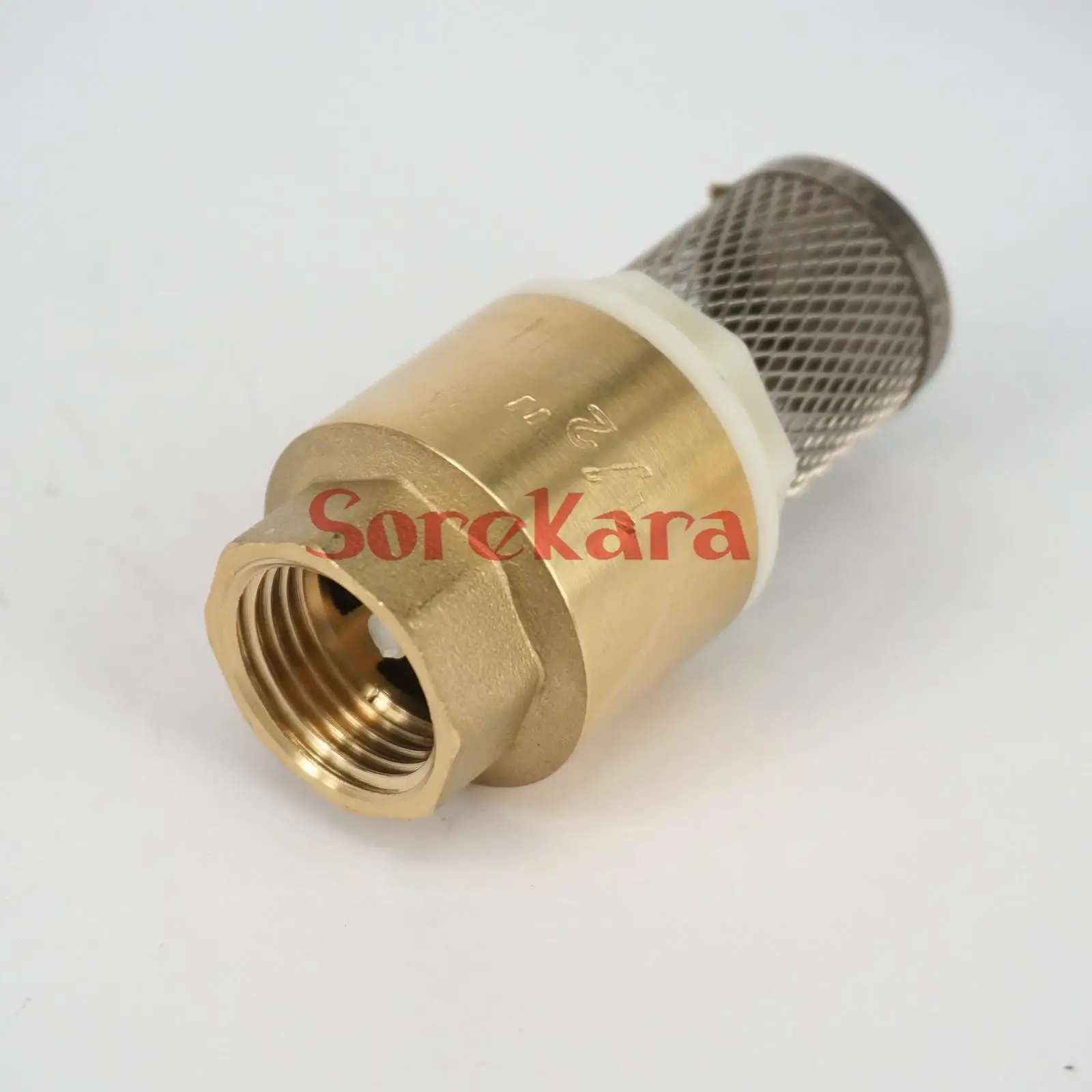 1" BSP Female Thread Brass Check Valve with Strainer Filter