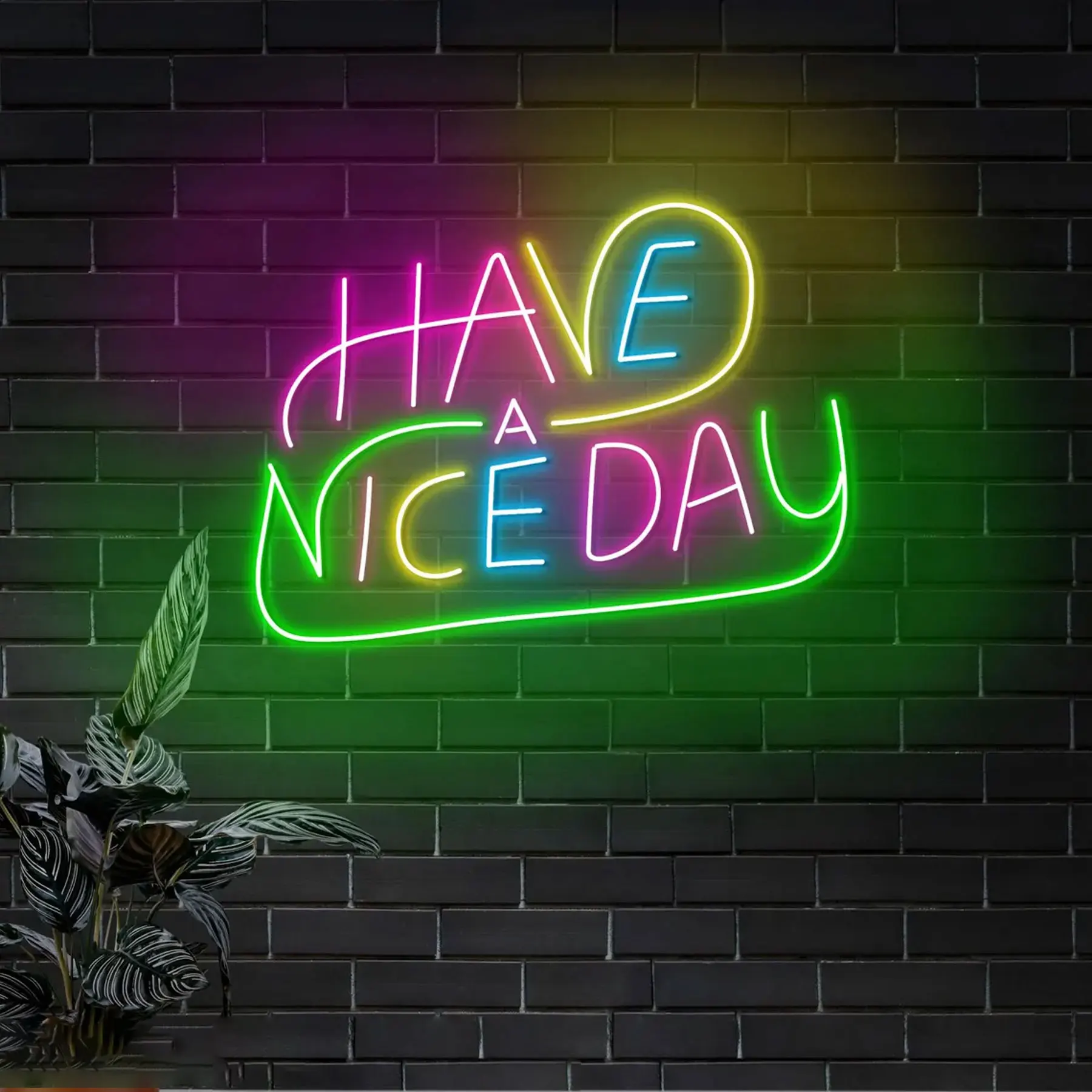 

Have A Nice Day Neon Sign Custom Coffee Shop Wall Decor Business Store Welcome Wall Hanging Bar Club Sign