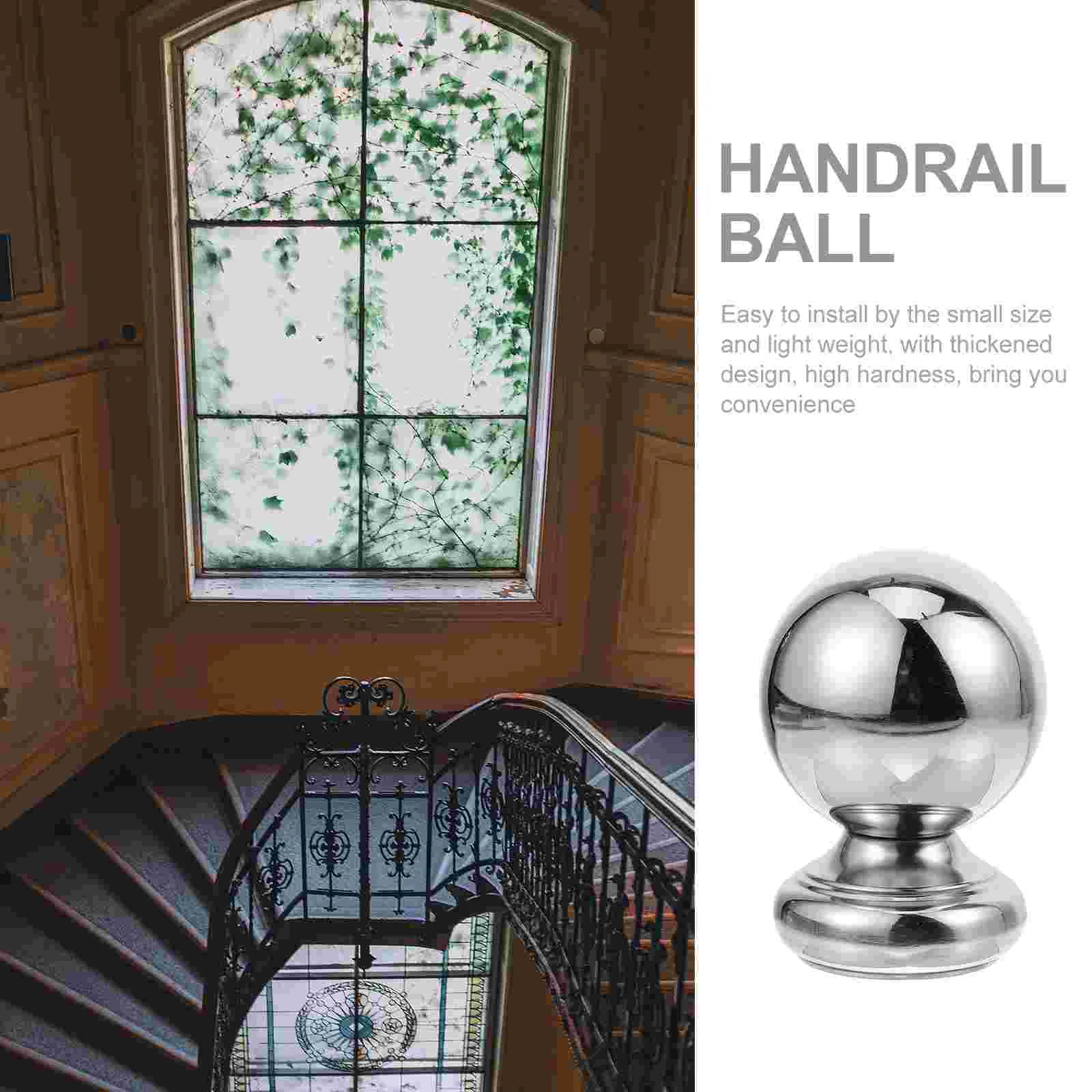 Stainless Steel Hollow Ball Thickened Conjoined with Seat Stair Handrail Railing Finial Lampshade Balls for Stairs Finials