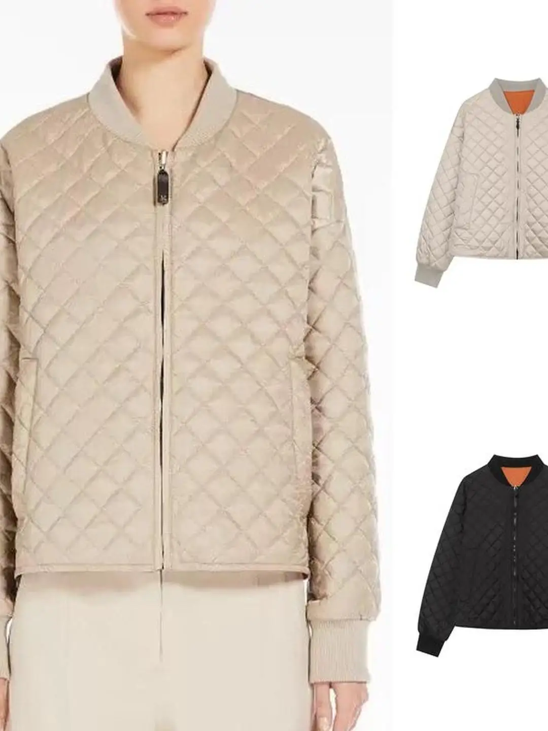Casual Fashionable Long Sleeve Stand Collar Two-Way Wear Versatile Jacket Outerwear for Early Autumn Polyester Fiber Zipper C...