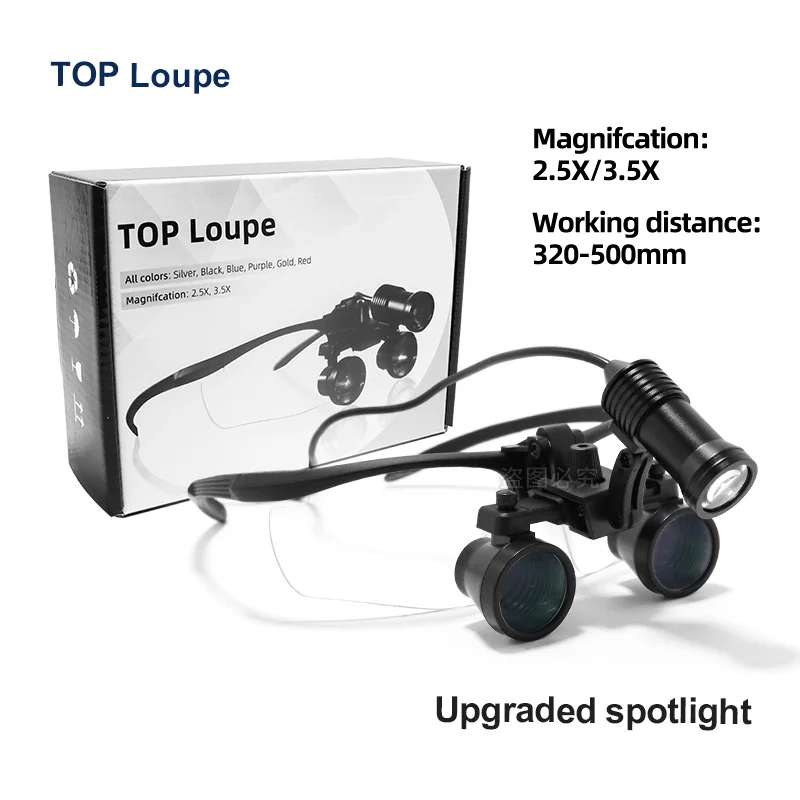 

Dentistry Binocular Magnifier 2.5X 3.5X Ultra-lightweight Optical Loupes Magnifying Glass for Dental Surgery