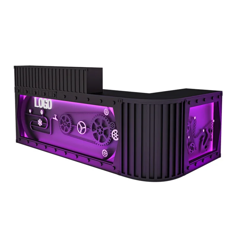 

Retro Industrial Style Checkout Page Store Restaurant Reception Desk Bar Corner Milk Tea Shop Counter Simple