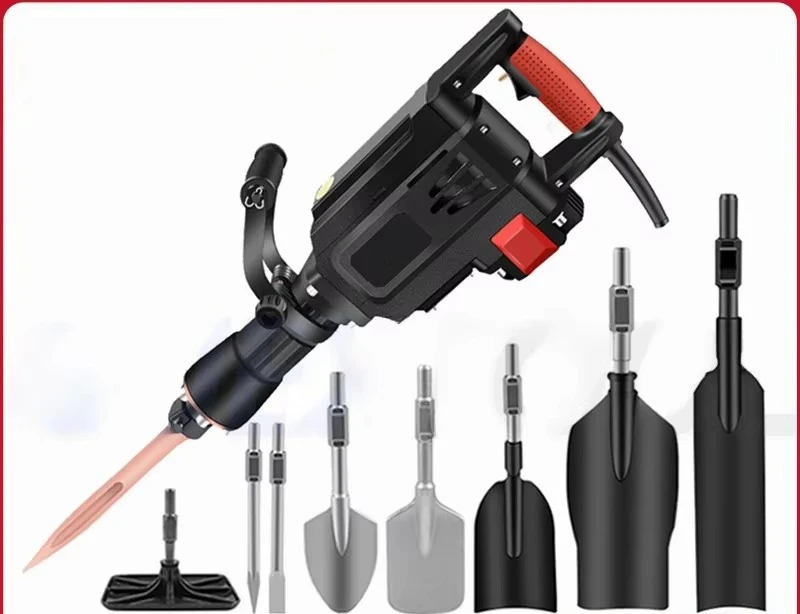 Breaker Jack Hammer Electric Pick Drill Breaker Road Concrete Demolitio Tree Digging Machine Seedling Lifting Machine