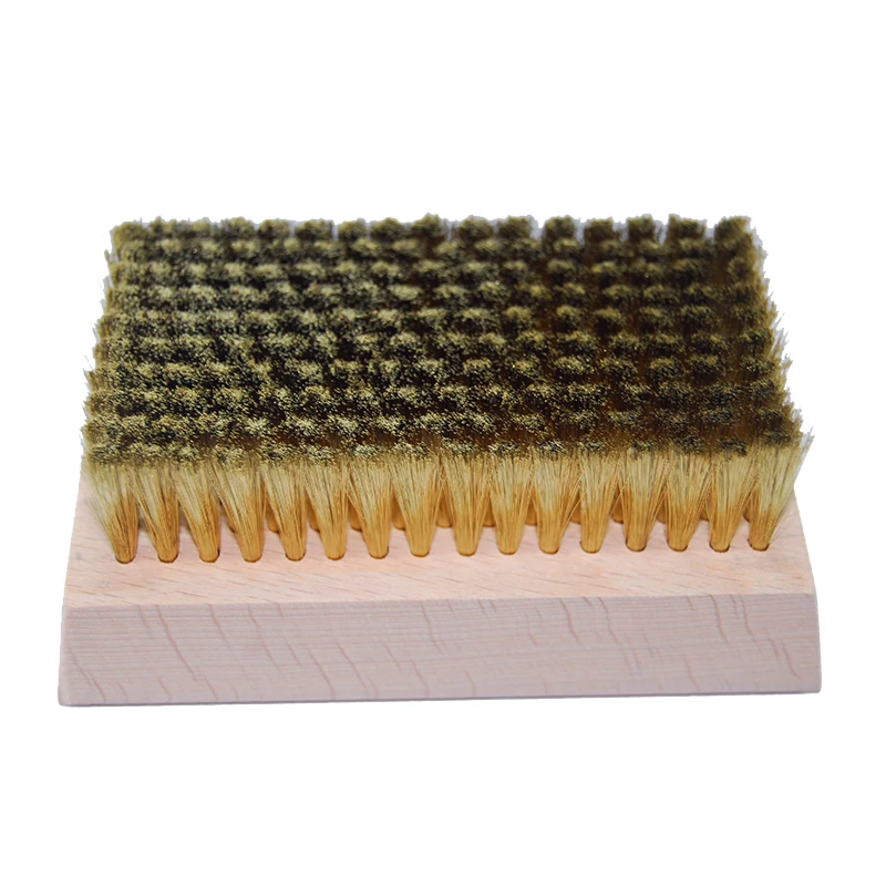 Brass Round Wire Brushes New Metal Anilox Roll Cleaning Copper Wire Polish Brush