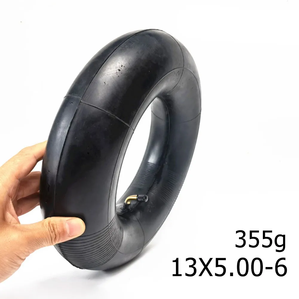 INNERTUBE Inner Tire Scooter Tyre 13X5.00-6/13*5.00-6 6 Inch Black Inner Tube Lawn Straight/Bent Nozzle Protable