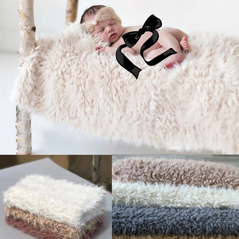 50*80cm Newborn Photography Props Blanket Background Baby Photo Shoot Basket Accessories Photography Studio