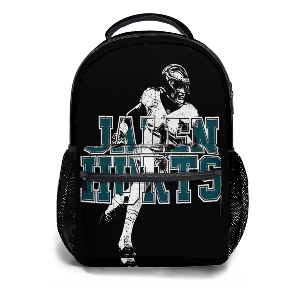 New Fashionable Jalen Hurts Pattern School Bag  Print Backpack 17inch