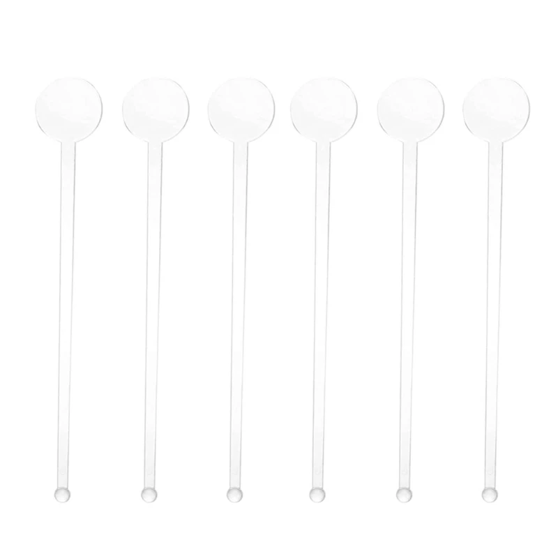 100PCS Clear Stirring Rod Cocktail Plastic Stirrer for Coffee and Beverage Dropsale