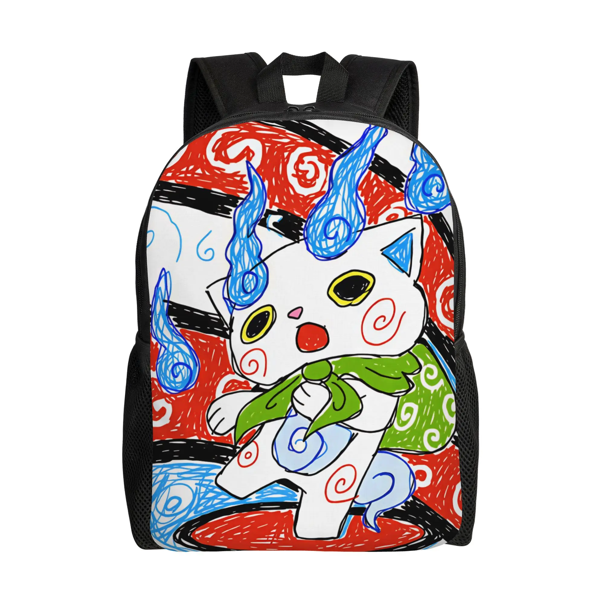 Yokai Watchs  Backpack Women  Big Backpacks Polyester Aesthetic High School Bags Travel Designer Rucksack