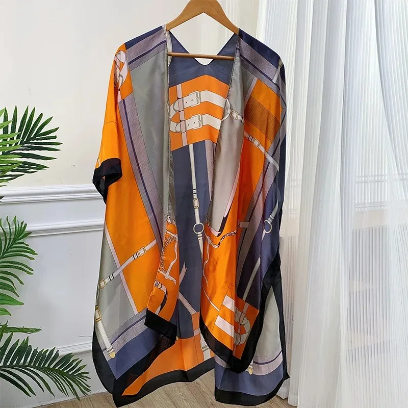

Summer New Poncho Fashionable Women's Outdoor Beach Towel Sunscreen Cape Shawl Versatile beach vacation Cloak