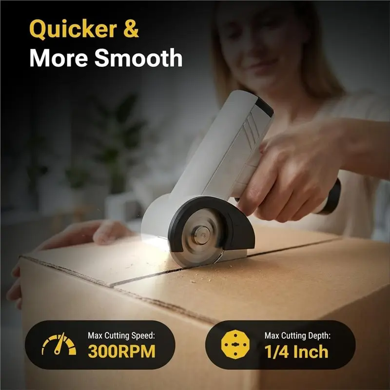YANA50I Cordless Electric Scissors Four-Speed Adjustable 4-Speed Electric Mat Cutter For Leather Carpet