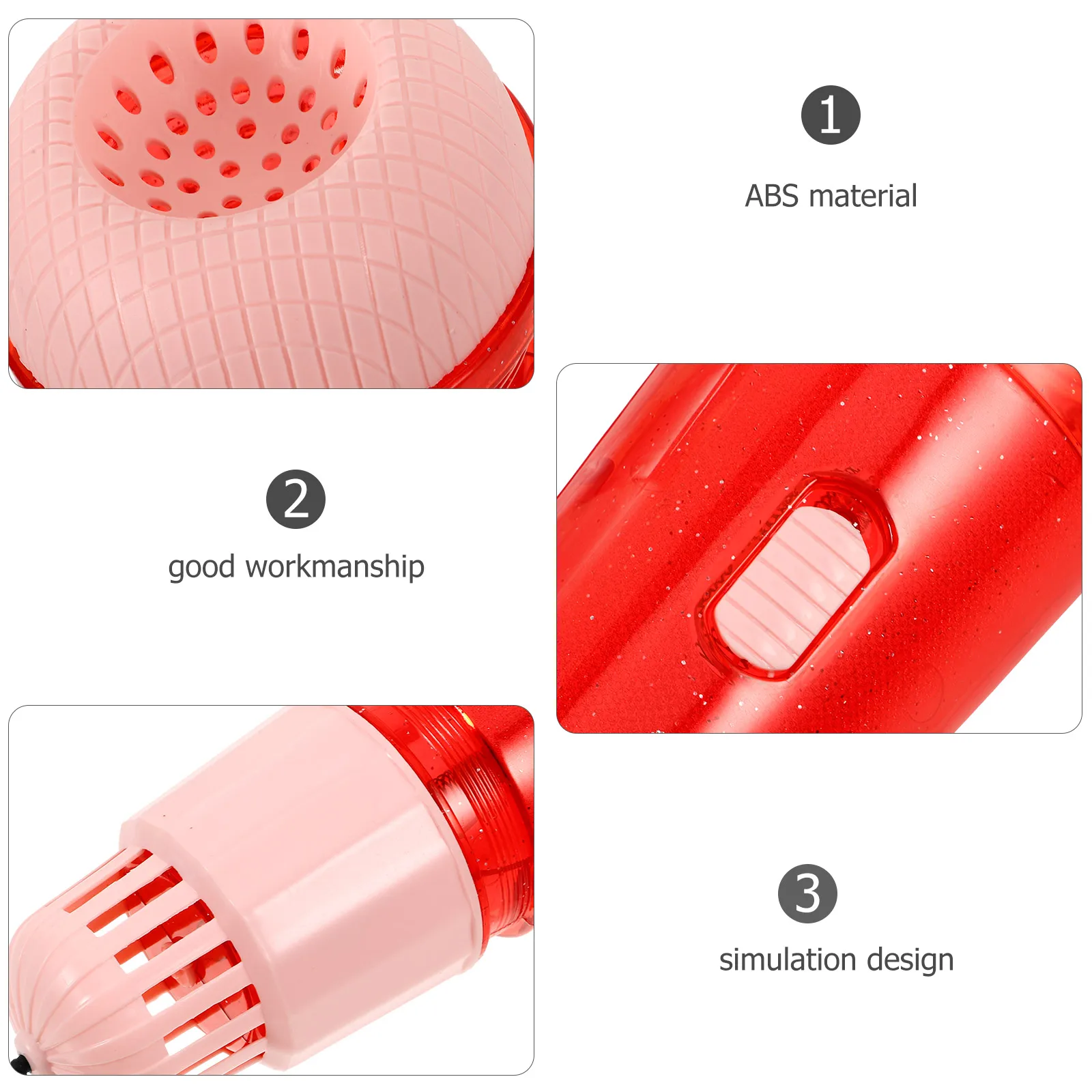 

2 Pcs Echo Microphone Toys for Kids Toddler Microphones Pretend Abs Plaything Baby