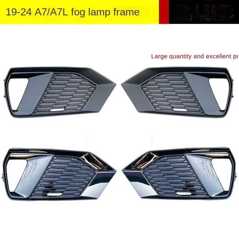 

Car Bumper Fog Light Grille Front Lower Bumper Center Grill For Audi A7 Sportback 2019 2020 2021 4K8807647CRU6 4K8807648CRU6