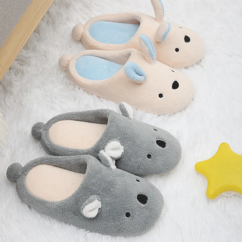 Pearl Fluffy Special Slippers Funny Shoes Men Women Winter Slippers Custom Slippers Home House Slippers Children Indoor Koala