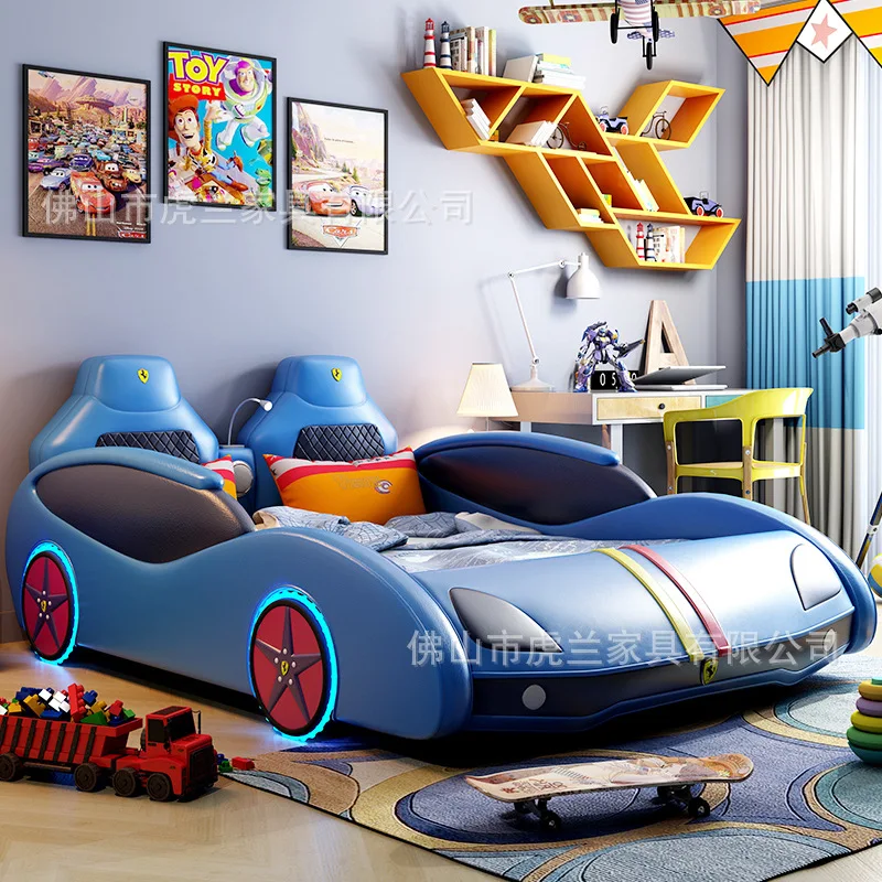 Sports car bed, children's bed, car bed, boys' 1 meter, 2 meters, children's single bed, teenagers' bed, 1.2 meters, 1.5 meters,