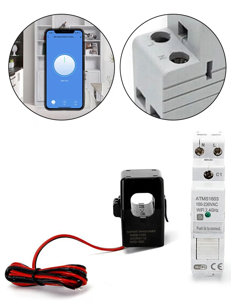 WLAN Smart Power Meter Designed for Convenient For Home Use and Reliable Performance Across Various Appliances