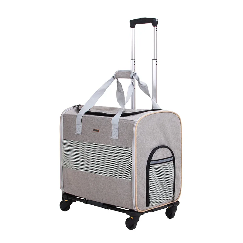 DODOPET Pet Multi-functional Out Trolley Case Disassembly Polyester Portable Foldable Pet Dog Carriers Bags Trolley Box - Image 6