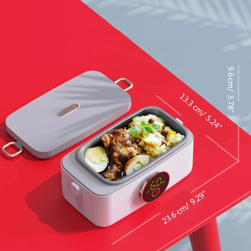 Electric Heating Lunch Box Wireless Portable USB Rechargeable Lunch Box 1000mL