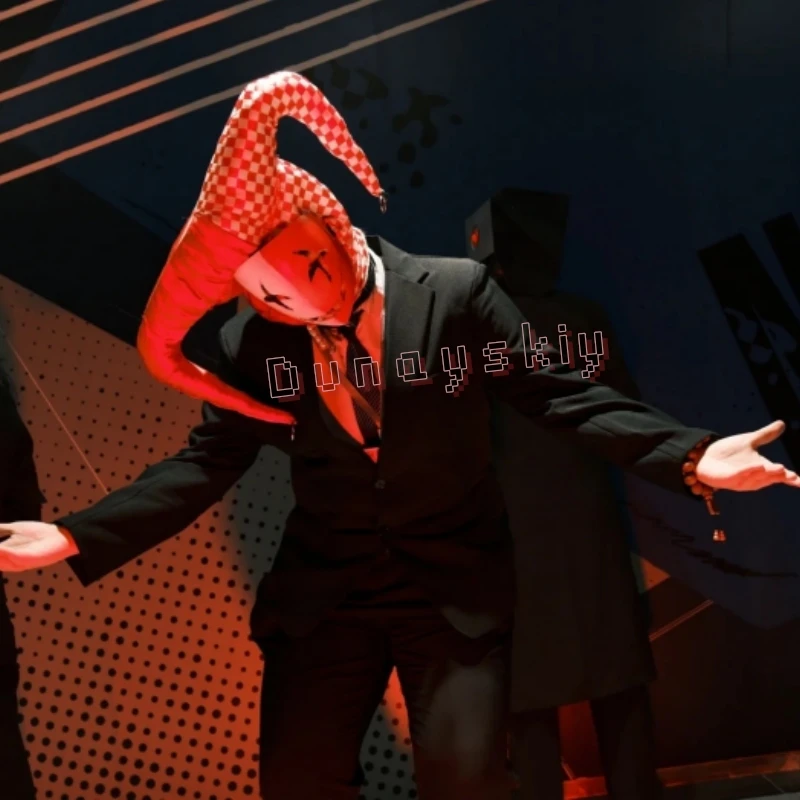 

Library Of Ruina Distortion Ensemble Cosplay Suit Clown Mask Elegant Classical Music Anime Game Outfit Tailored Outfit All Size
