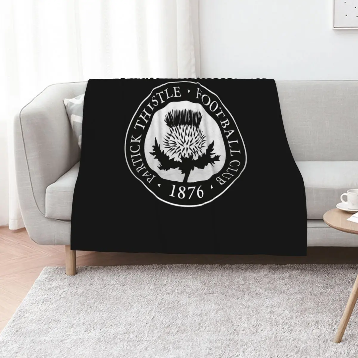 

Partick thistle scottish football sports fans Classic Throw Blanket Flannel Fabric Furry Thermals For Travel Hairy Blankets