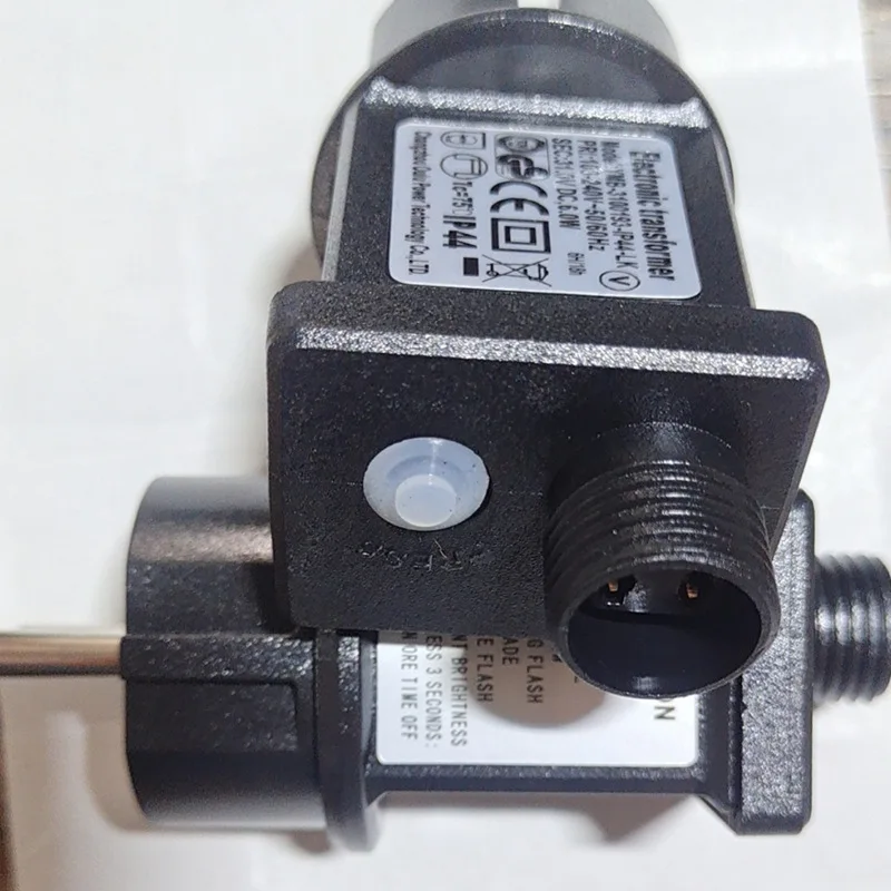 Transformer for Outdoor Christmas String Lights Adapter 6W 24V, 31V with 8 Modes IP44 Waterproof
