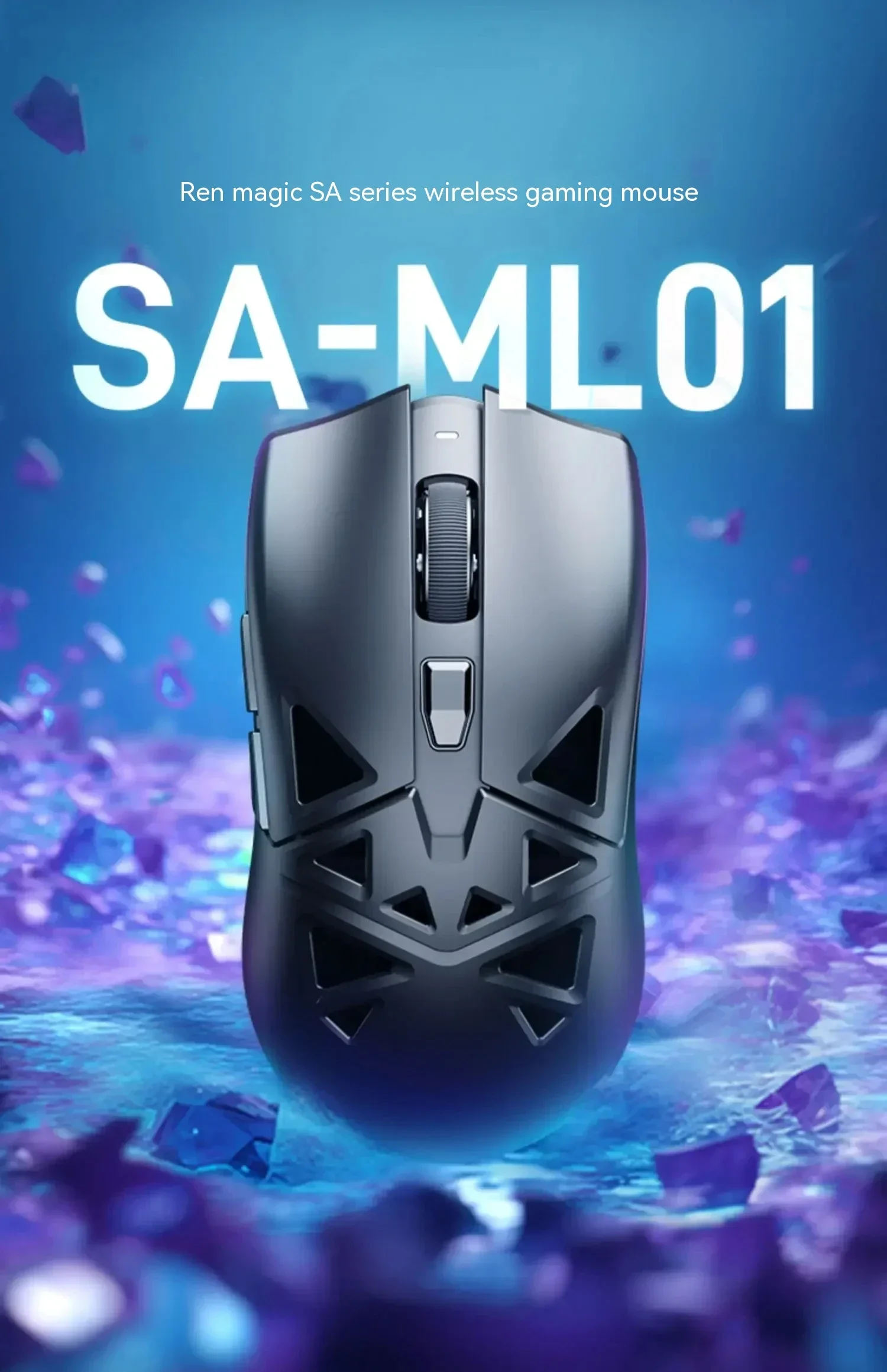 Imagem -04 - Mouse Gamer Usb 2.4g Bluetooth Paw3395 sem Fio Modo Sa-mh01 Sensor 650ips Luz Esports Jogos Kab-m01