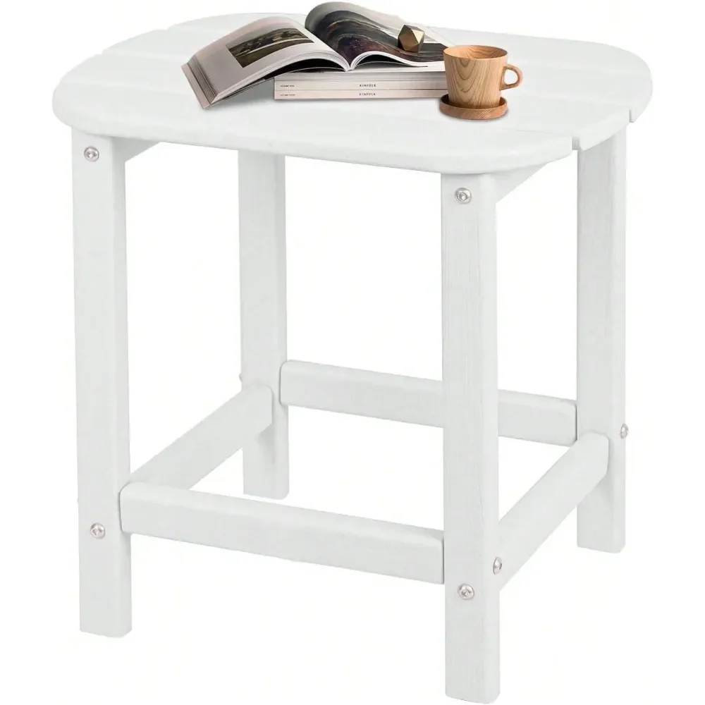 

Outdoor Side Table Square 2Tier Patio Coffee Table With Weatherproof HDPE ial Low Maintenance Furniture Poolside, Porch, D