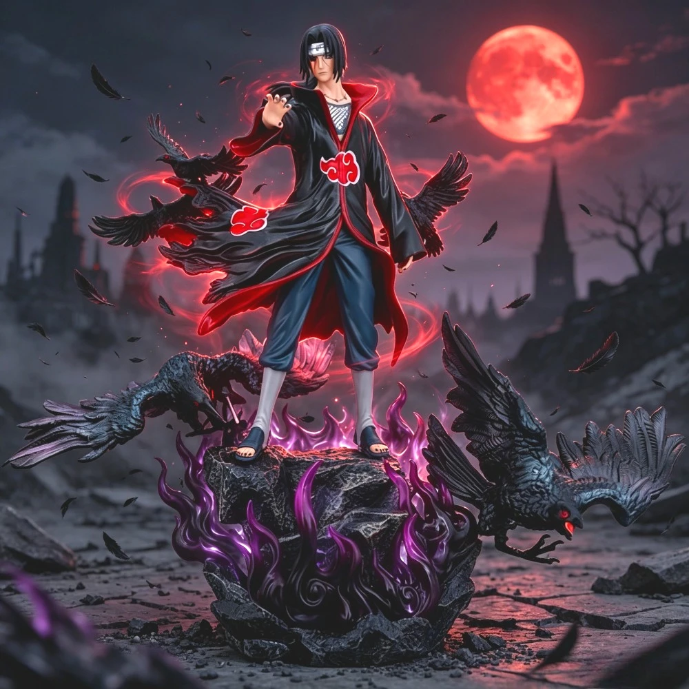 Rare Anime Merchandise - 37cm/14.57in Figur Anime NARUTO Amaterasu Uchiha