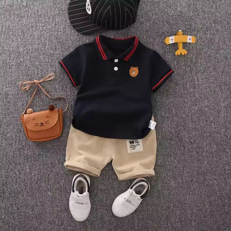 Children Clothing mother Kids Clothes Children's Sets Boys T-shirt Shorts Summer Cotton Short sleeve fashion Suit2PCS - Image 8