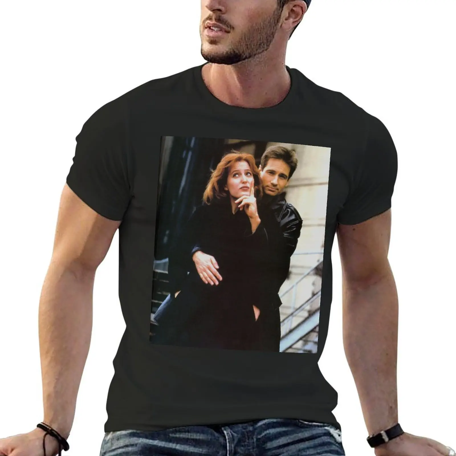 Scully and Mulder / X-Files T-Shirt funnys designer shirts man clothes mens big and tall t shirts