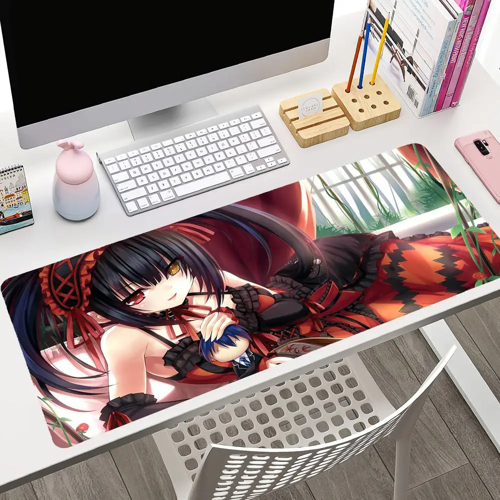 Date A Live Tokisaki Kurumi Mousepad Large Gaming Mouse Pad LockEdge Thickened Computer Keyboard Table Desk Mat