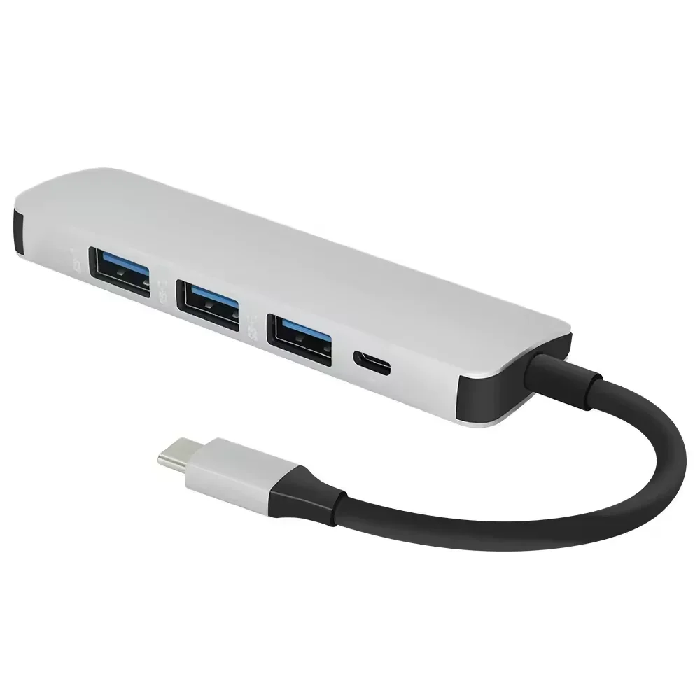 4 Port USB 3.0 HUB Dock Type C 3.1 Multi Splitter OTG Adapter