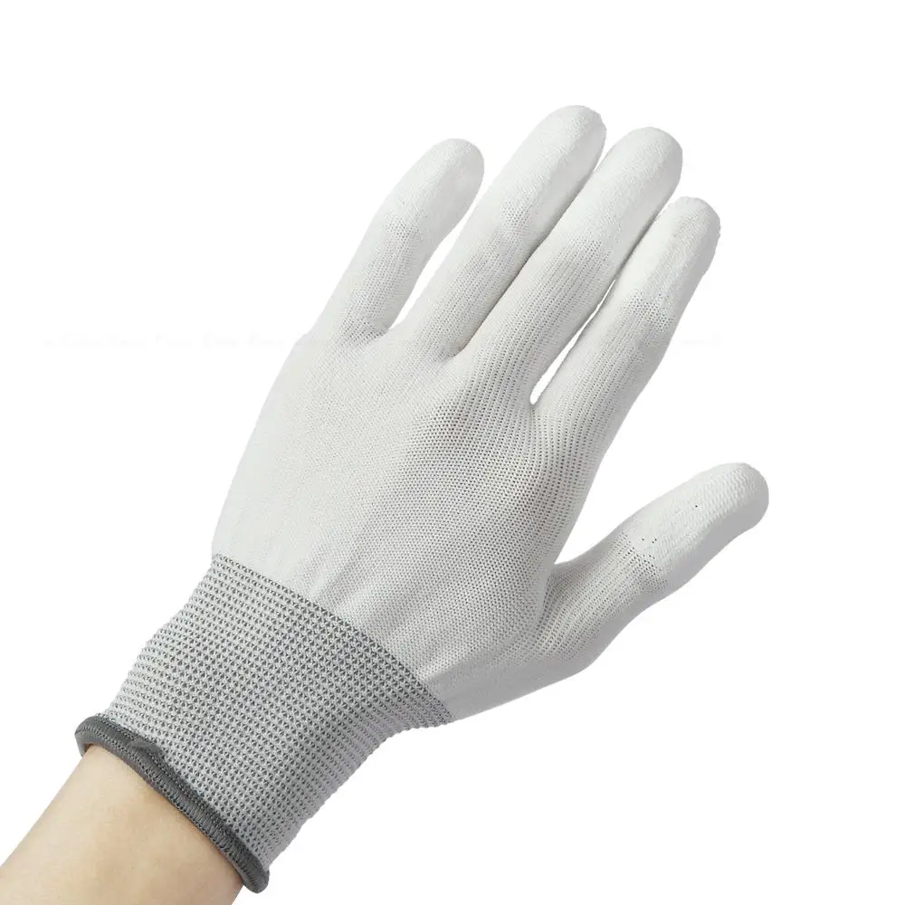 قفازات العمل للهاتف المحمول أدوات مفتوحة للتفكيك شاشة إلكترونية مضادة للانزلاق الساكنة ESD PU إصبع مطلي لهاتف iPhone