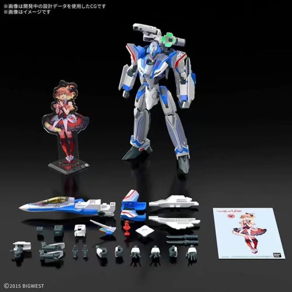 بانداي HG 1/100 ماكروس VF-31J SIEGFRIED (HAYATE IMMELMANN USE) مجموعة فاخرة الجمعية أنيمي عمل نموذج لجسم جمع اللعب