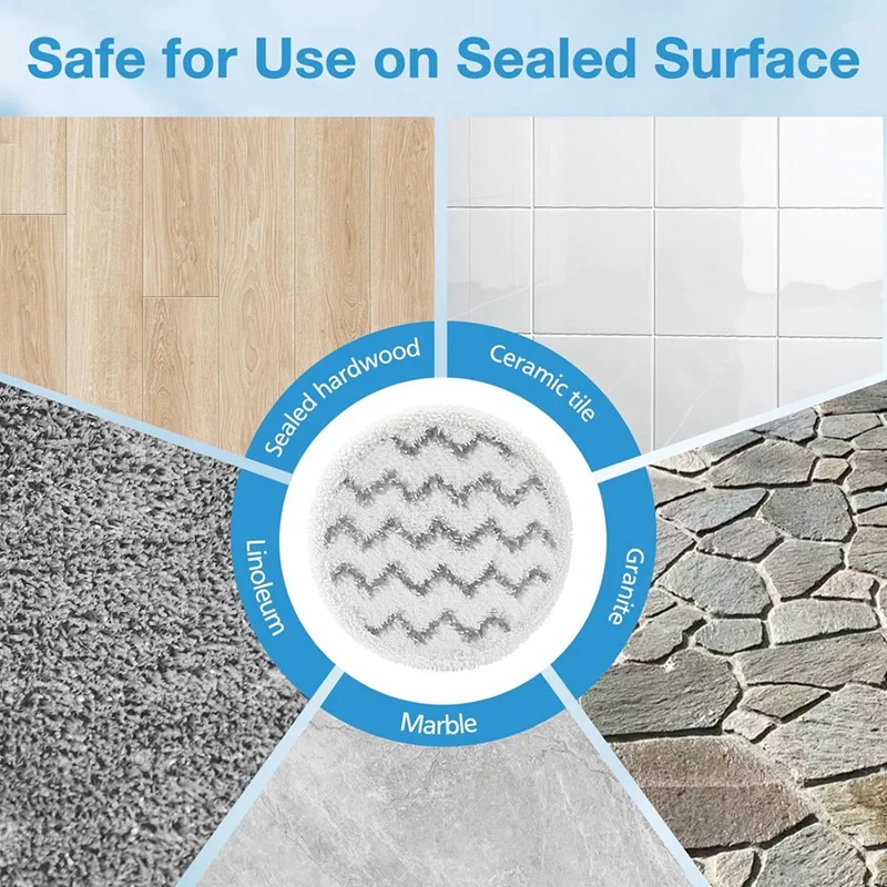 Sostituzione dei cuscinetti per mocio rotanti da 12 pezzi per Bissell Spinwave Smartsteam 3897A Mop a vapore per strofinare