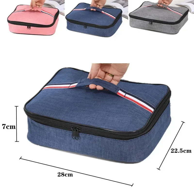 Insulated Lunch Box Men Women Travel Portable Camping Picnic Bag Oxford cloth+aluminum foil Cold Food Cooler Thermal Bag Handbag