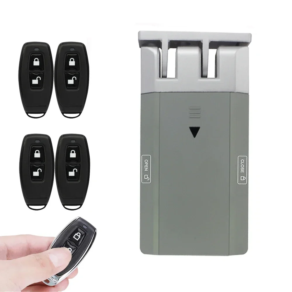 Remote Control Electric Door Lock Home Security Keyless Deadbolt Access Control System Touch Locked & Unlock