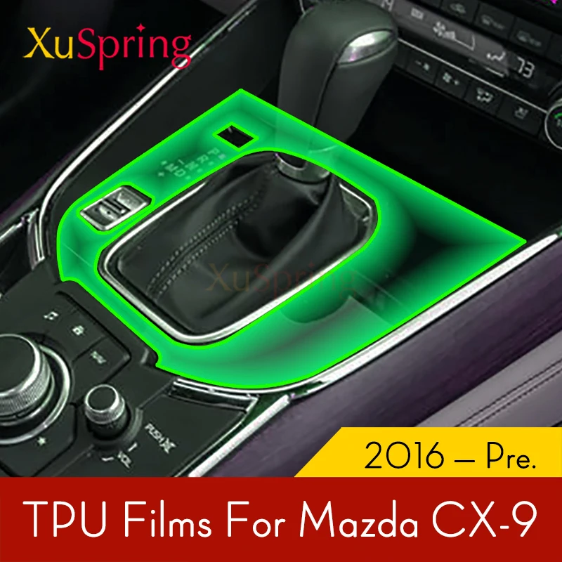 

Car Interior Coverage Protective TPU Film For Mazda CX-9 CX9 2016 2017 2018 2019 2020 2021 Stickers Trim Bright Repair Membrane