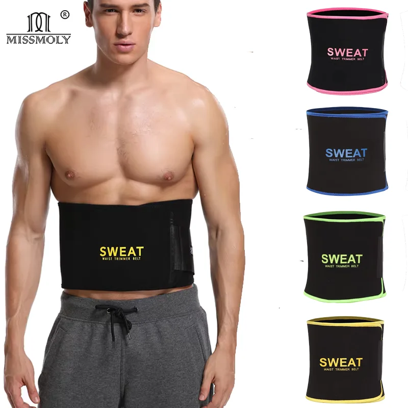 Men Waist Trainer Belly Shapers Abdominal Promote Sweat Body Shaper Slimming Belt Workout Weight Loss Trimmer Girdle Shapewear